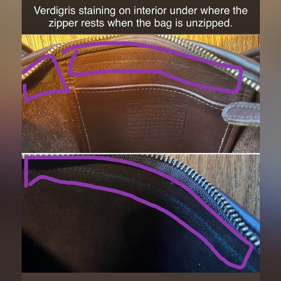 Vintage Coach Maggie Duffle 9019 in Mahogany - Picture 12 of 16